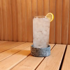 SaunaLife Coaster/Aroma Cup with Engraved Logo - Select Saunas