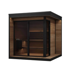 SaunaLife GL6 Outdoor Garden Luxury-Series DIY Sauna Kit, 6 Persons - Select Saunas
