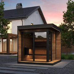 SaunaLife GL6 Outdoor Garden Luxury-Series DIY Sauna Kit, 6 Persons - Select Saunas