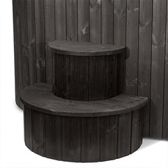SaunaLife S2BC 2-Person Cold/Hot Immersion Tub with AP-1 Chiller/Heater, Black - Select Saunas