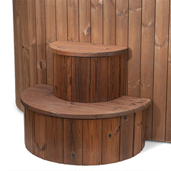 SaunaLife S2NC 2-Person Cold/Hot Immersion Tub with AP-1 Chiller/Heater, Natural - Select Saunas