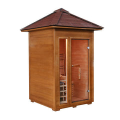 Sunray Bristow 2-Person Outdoor Traditional Sauna w/ Window - Select Saunas
