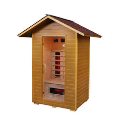 Sunray Burlington 2-Person Outdoor Infrared Sauna w/ Ceramic Heaters - Select Saunas
