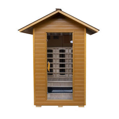 Sunray Burlington 2-Person Outdoor Infrared Sauna w/ Ceramic Heaters - Select Saunas