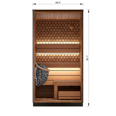 Leil Viva 120 1-Person Outdoor Sauna Kit - Select Saunas