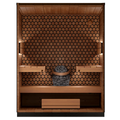 Leil Viva 180 4-Person Outdoor Sauna Kit - Select Saunas