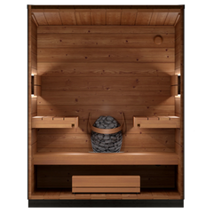 Leil Viva 180 4-Person Outdoor Sauna Kit - Select Saunas