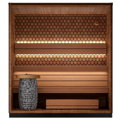 Leil Viva 210 3-Person Outdoor Sauna Kit - Select Saunas