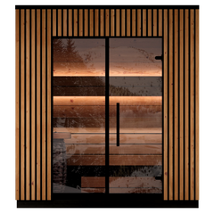 Leil Viva 210 3-Person Outdoor Sauna Kit - Select Saunas