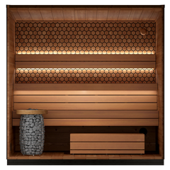 Leil Viva 250 4-Person Outdoor Sauna Kit - Select Saunas
