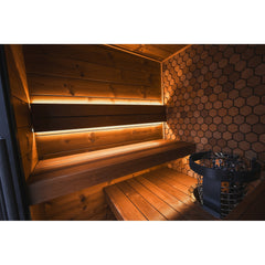 Leil Viva 180 4-Person Outdoor Sauna Kit - Select Saunas