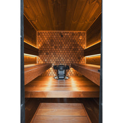 Leil Viva 180 4-Person Outdoor Sauna Kit - Select Saunas