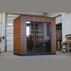 Leil Viva 250 4-Person Outdoor Sauna Kit - Select Saunas