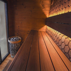 Leil Viva 250 4-Person Outdoor Sauna Kit - Select Saunas