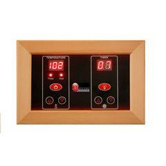 Maxxus Bellevue 3-Person Near Zero EMF Under 2MG FAR Infrared Sauna Canadian Hemlock - Natural - Select Saunas