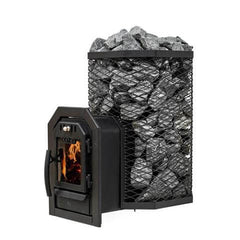 Cozy Heat Thru-Wall Sauna Heater Wood-Burning Sauna Stove, Up to 18kW - Select Saunas