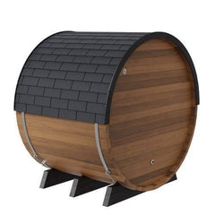 Finnmark Combination Outdoor Barrel Sauna—FD-6, Cedar - Select Saunas