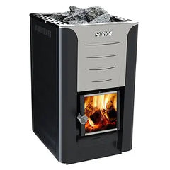 Harvia Black PRO 20 Wood Burning Stove Kit - Select Saunas