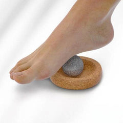 Hukka Mini SoleJoy Sauna Massage Stone with Natural Cork Base, Sphere - Select Saunas