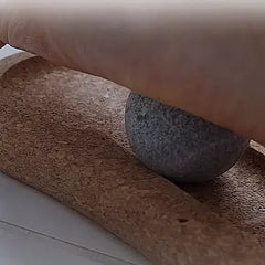 Hukka SoleJoy Sauna Massage Stones with Natural Cork Base, Spheres, 2 Pcs - Select Saunas