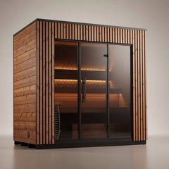 Leil Viva 250 4-Person Outdoor Sauna Kit - Select Saunas