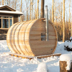 Dundalk Leisurecraft Elation 4-Person Barrel Sauna - Select Saunas