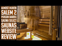 Almost Heaven Salem 2-Person Classic Barrel Sauna, 6x4 ft.