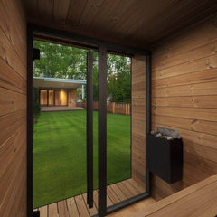SaunaLife GL4 Outdoor Garden Luxury-Series DIY Sauna Kit, 4 Persons - Select Saunas