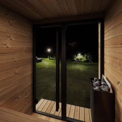 SaunaLife GL4 Outdoor Garden Luxury-Series DIY Sauna Kit, 4 Persons - Select Saunas