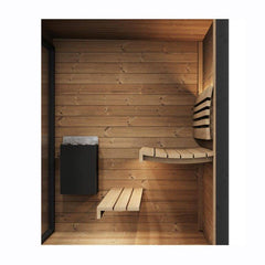 SaunaLife GL4 Outdoor Garden Luxury-Series DIY Sauna Kit, 4 Persons - Select Saunas