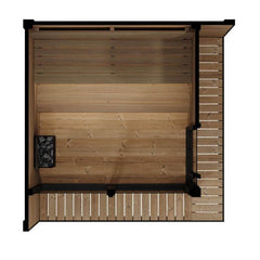 SaunaLife GL6 Outdoor Garden Luxury-Series DIY Sauna Kit, 6 Persons - Select Saunas
