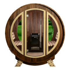 Almost Heaven Phoenix 6-Person Luxury Barrel Sauna - Select Saunas