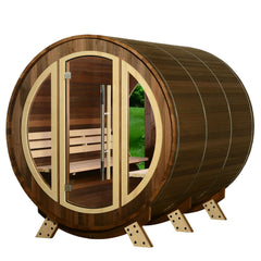 Almost Heaven Phoenix 6-Person Luxury Barrel Sauna - Select Saunas