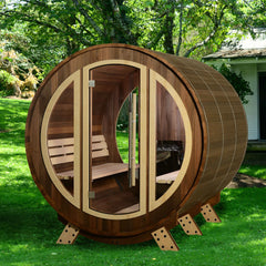 Almost Heaven Phoenix 6-Person Luxury Barrel Sauna - Select Saunas