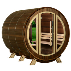 Almost Heaven Phoenix 6-Person Luxury Barrel Sauna - Select Saunas