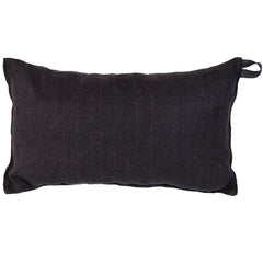 Auroom Natural Linen & Cotton Blend Black Sauna Pillow - Select Saunas
