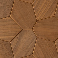 EmotionWood Hexagon Thermo-Abachi Decorative Sauna Wall Panel, 16.14"x16.14" - Select Saunas