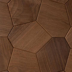 EmotionWood Hexagon Thermo–Ash Decorative Sauna Wall Panel, 16.14"x16.14" - Select Saunas