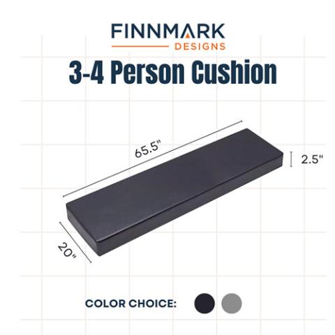 Finnmark Sauna Cushion, 3-Person, Marine Grade Vinyl - Select Saunas