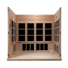 Golden Designs "Catalonia" 8-person PureTech™ Near Zero EMF FAR Infrared Sauna - Select Saunas
