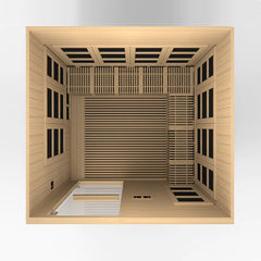 Golden Designs "Catalonia" 8-person PureTech™ Near Zero EMF FAR Infrared Sauna - Select Saunas