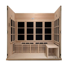 Golden Designs "Catalonia" 8-person PureTech™ Near Zero EMF FAR Infrared Sauna - Select Saunas