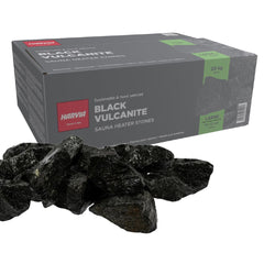 Harvia Black Vulcanite Sauna Stones 10-15 cm / 20 kg AC3045 - Select Saunas