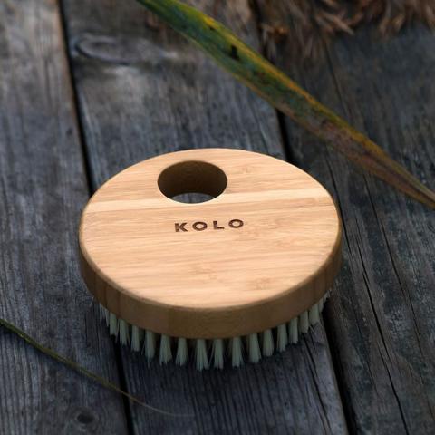 Kolo No Handle Bambu Bath Brush, Natural Bamboo - Select Saunas