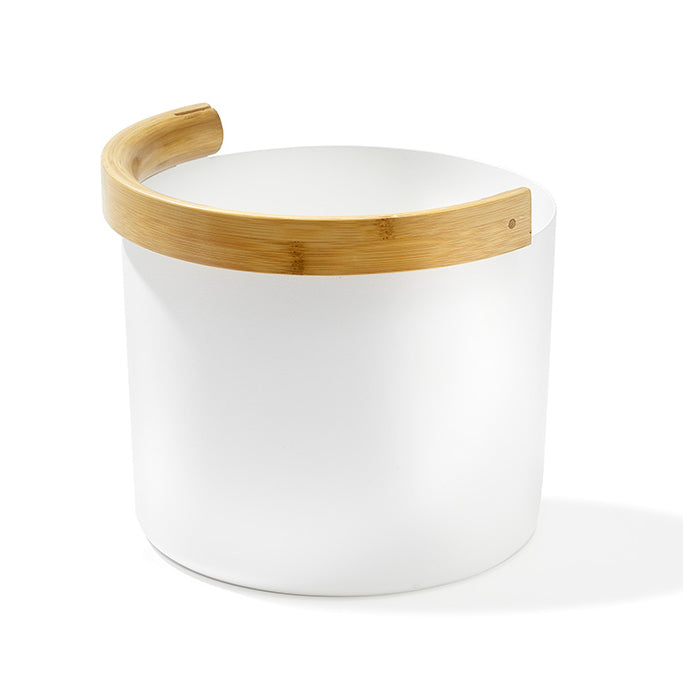 Kolo Sauna Bucket with Curved Handle, Aluminum/Bamboo, 1.5 Gal - Select Saunas