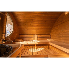 SaunaLife Garden Series G11 Outdoor Sauna, 2 Room Sauna for up to 8-Persons - Select Saunas