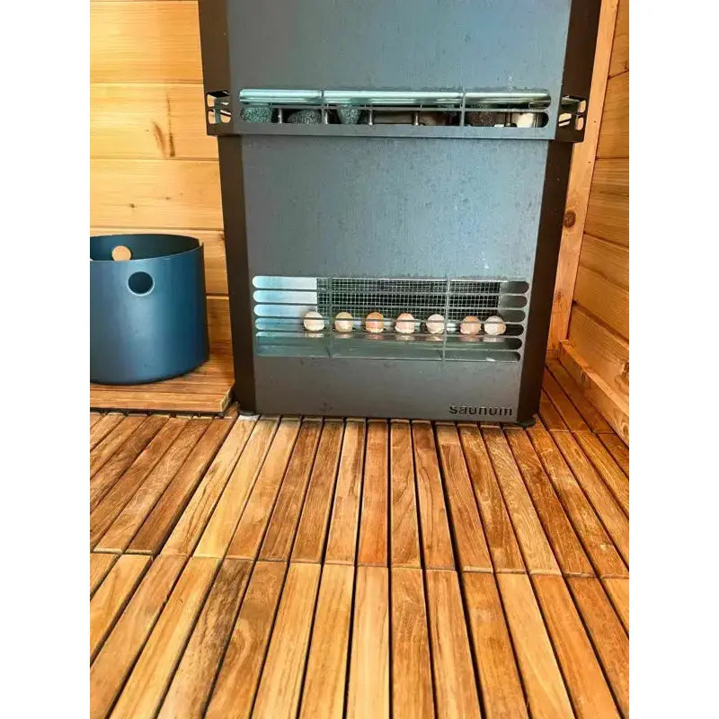Saunum AIR L 15 Sauna Heater with Climate Equalizer - Black - Select Saunas
