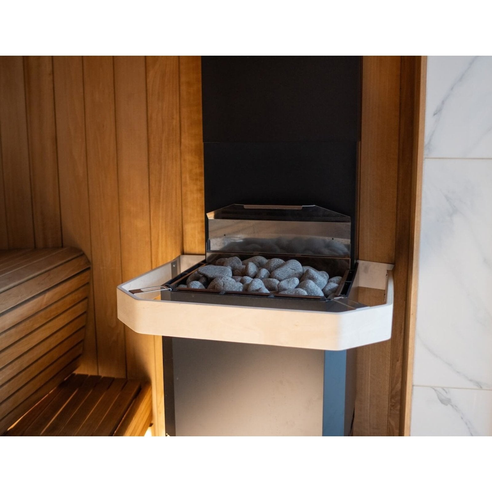 Saunum AIR L 15 Sauna Heater with Climate Equalizer - Black - Select Saunas