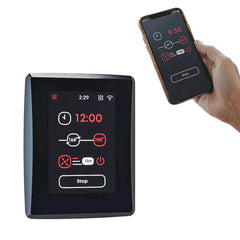 Saunum AirIQ Wi-Fi: Programmable Multi-Function Wi-Fi Sauna Heater Control, 12kW - Select Saunas