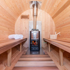 Canadian Timber Harmony 2-4 Person Barrel Sauna - CTC22W